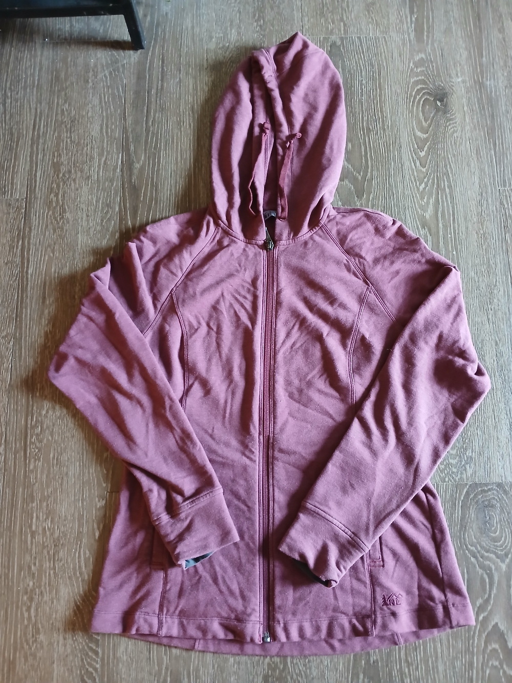 REI Women's Hooded Full-Zip Jacket in Mauve Pink *Heavily Used*